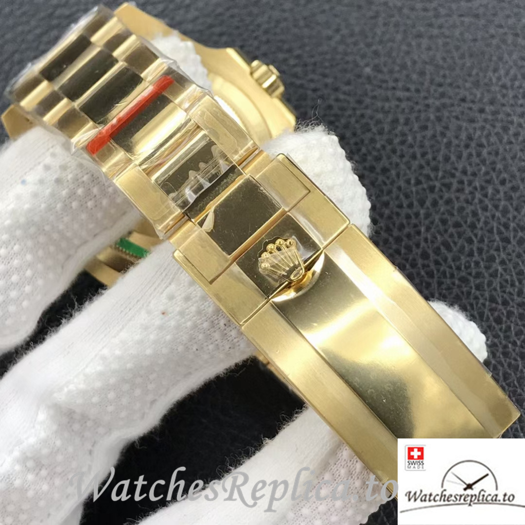 Swiss Rolex Submariner 126618 Replica Yellow Gold strap 41MM - WatchesReplica.is