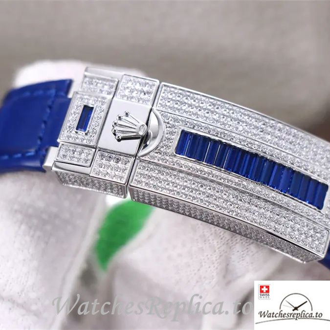 Swiss Rolex Submariner Replica 116610LV Leather strap 40MM - WatchesReplica.is