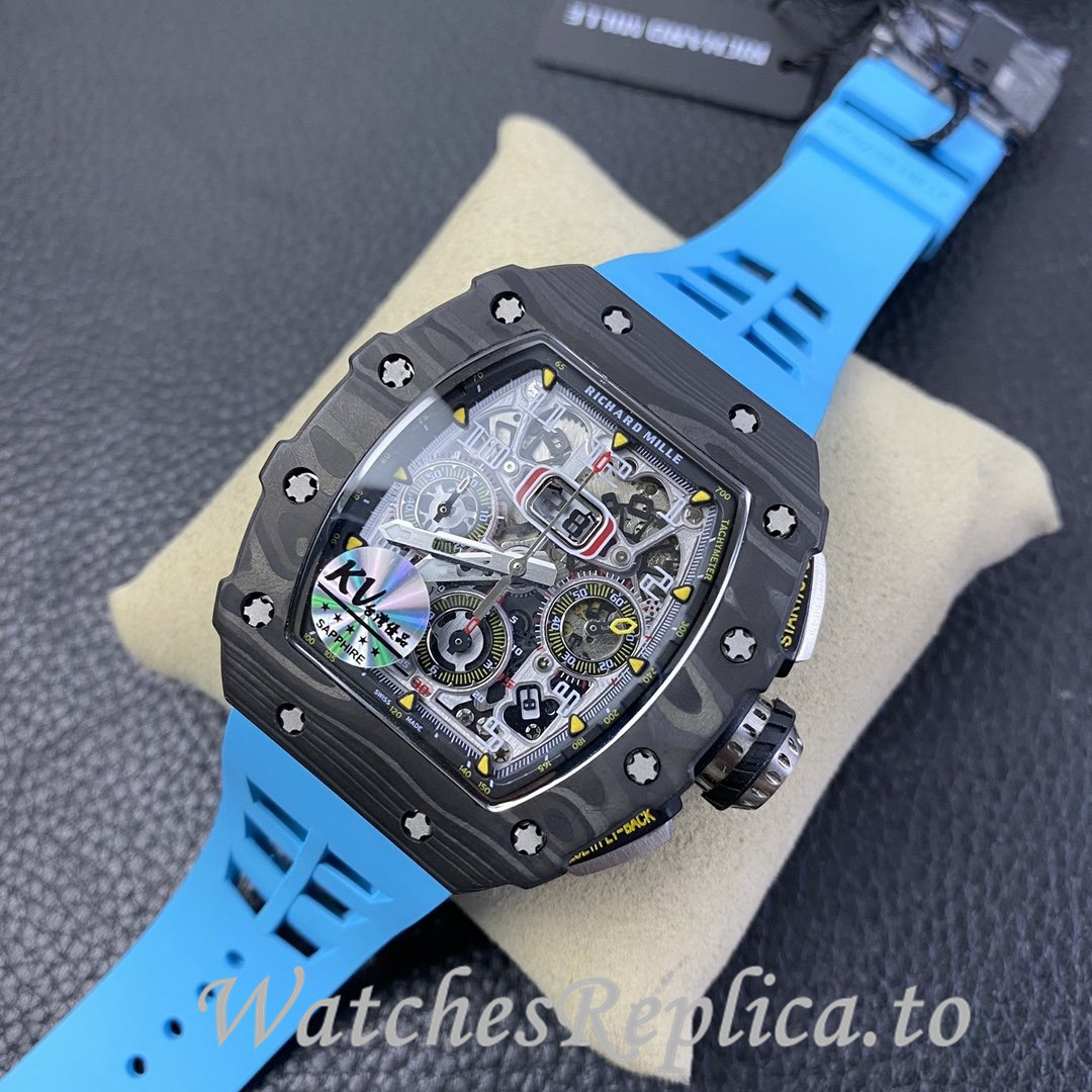 Richard Mille Replica RM-011 Rubber strap 50MM - WatchesReplica.is