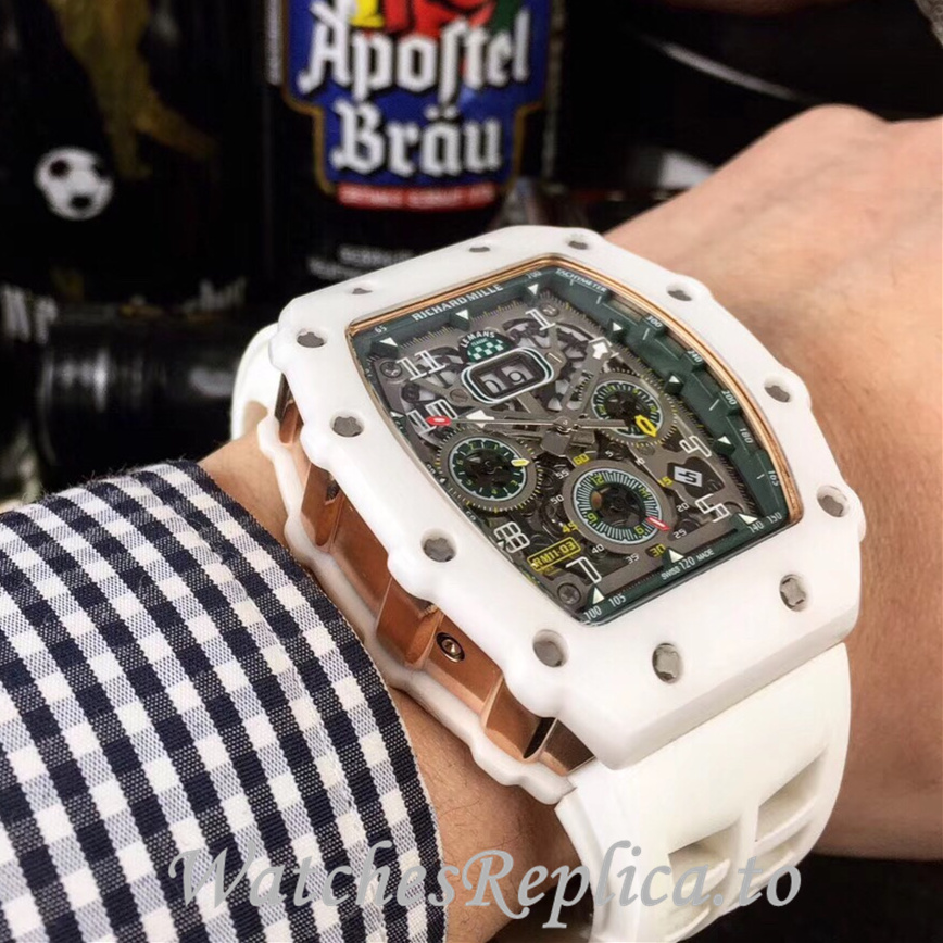 Richard Mille Replica RM11-03 Rubber strap 50MM - WatchesReplica.is