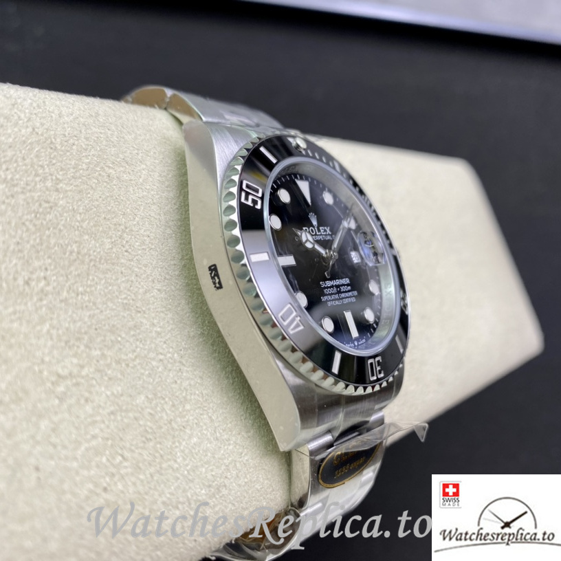 Swiss Rolex Submariner Replica 126610 Stainless steel strap 41MM Black Dial - WatchesReplica.is
