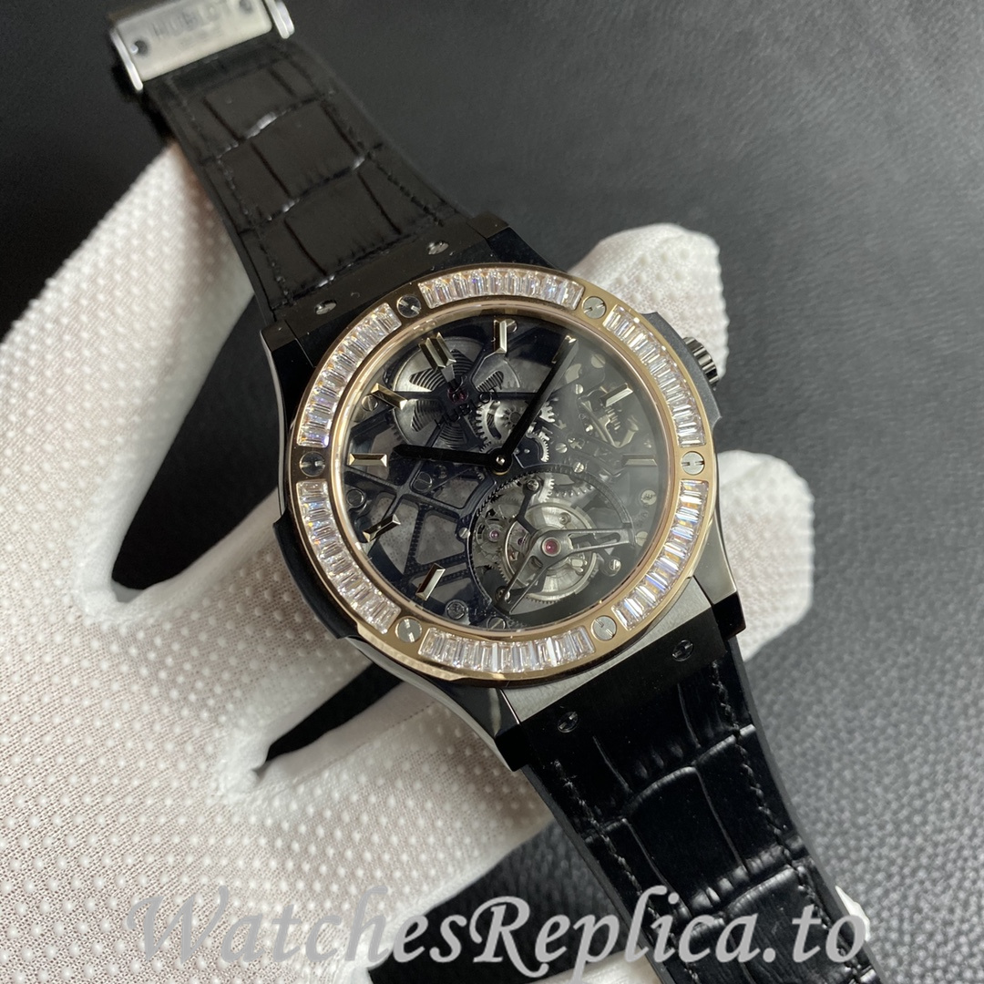 Hublot Replica Classic Fusion Leather strap 45MM - WatchesReplica.is