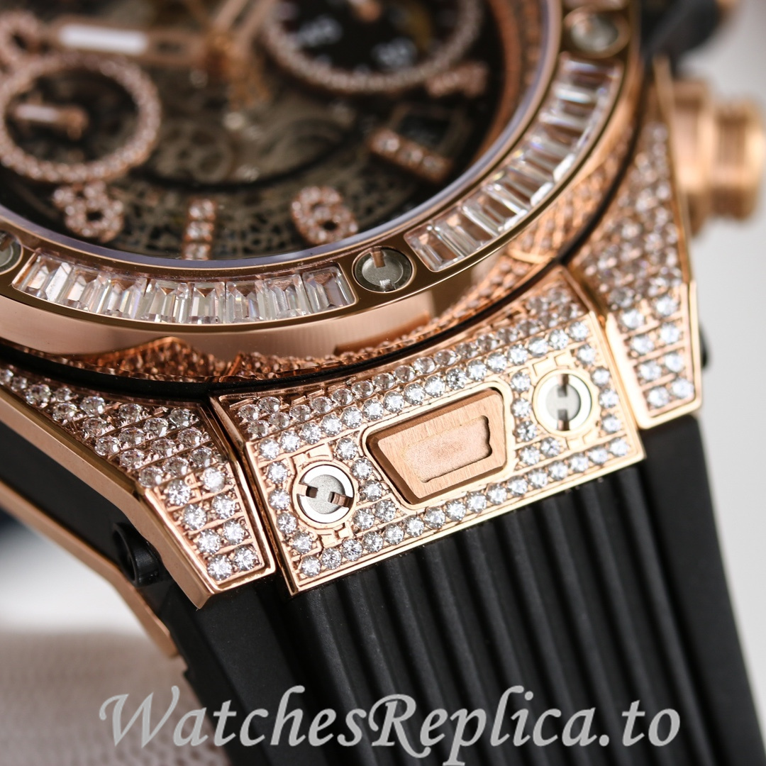 Hublot Replica Big Bang Elemental Material Chronograph v2 Rubber strap 45MM - WatchesReplica.is