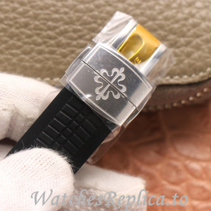 Patek Philippe Replica Aquanaut 5165 Rubber strap 40MM - WatchesReplica.is