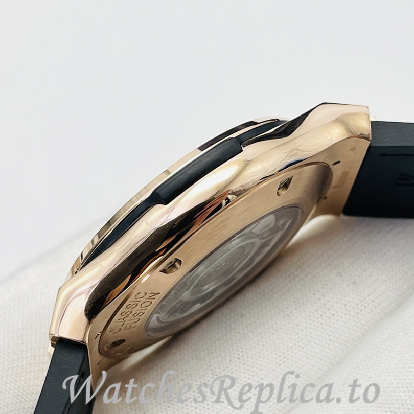 Hublot Replica Big Bang Sang Bleu Leather strap 42MM - WatchesReplica.is