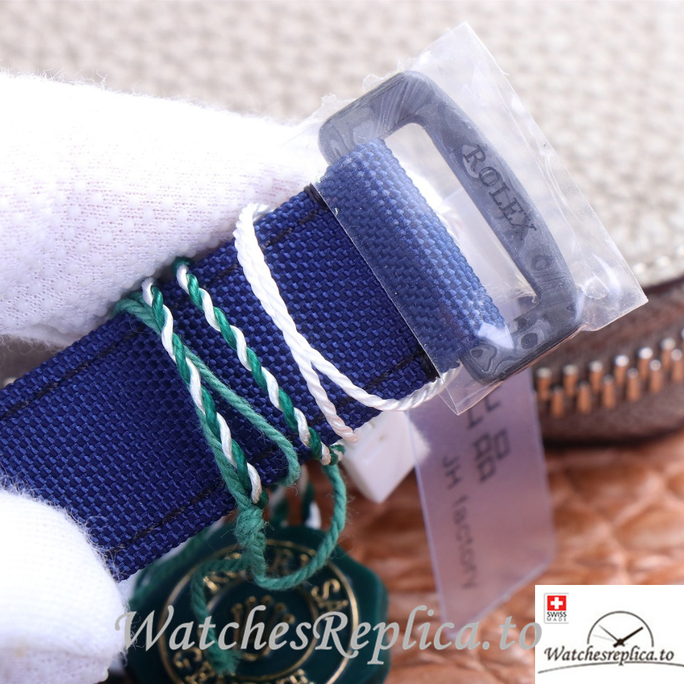 Swiss Rolex Daytona Replica Blue Canvas strap 40MM Blue Dial - WatchesReplica.is