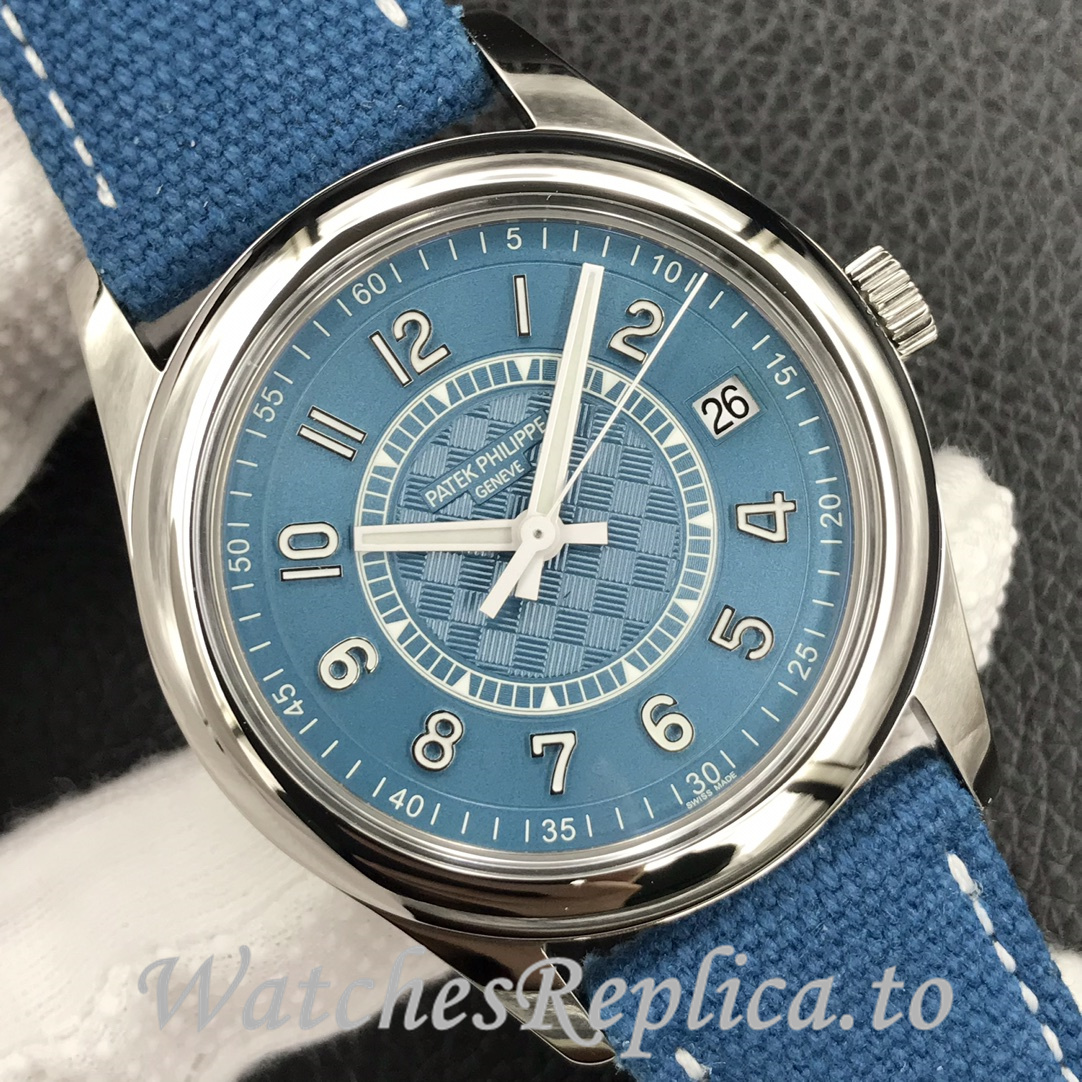 Patek Philippe Replica 6007 Canvas strap 40MM - WatchesReplica.is