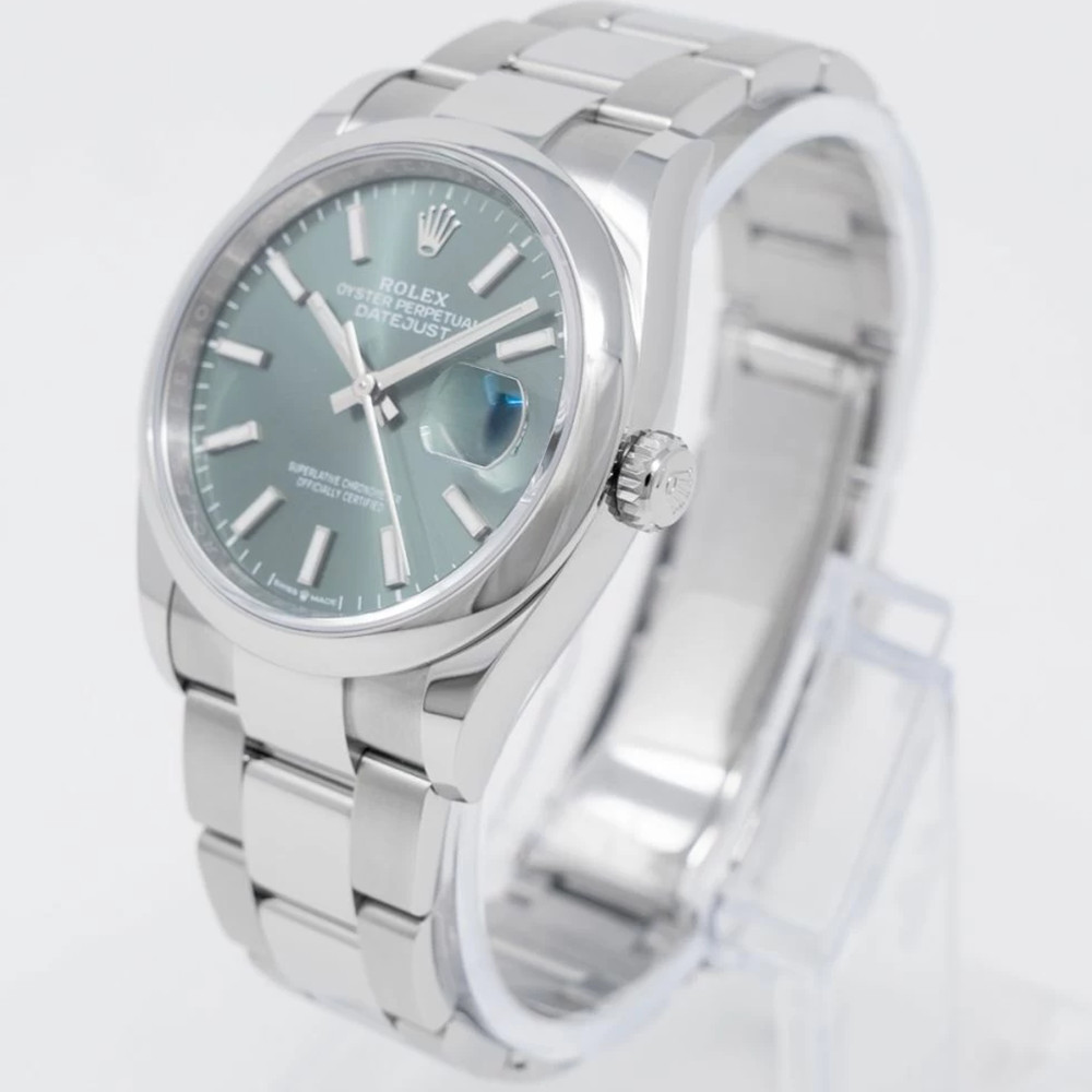 Rolex Datejust 36mm Mint Green Dial 126200 - WatchesReplica.is