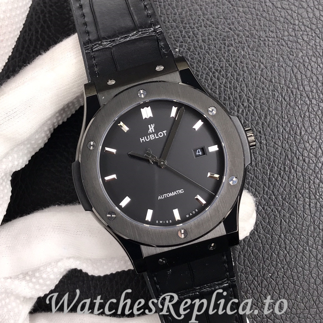 Hublot Replica Classic Fusion Series Leather strap 45MM - WatchesReplica.is