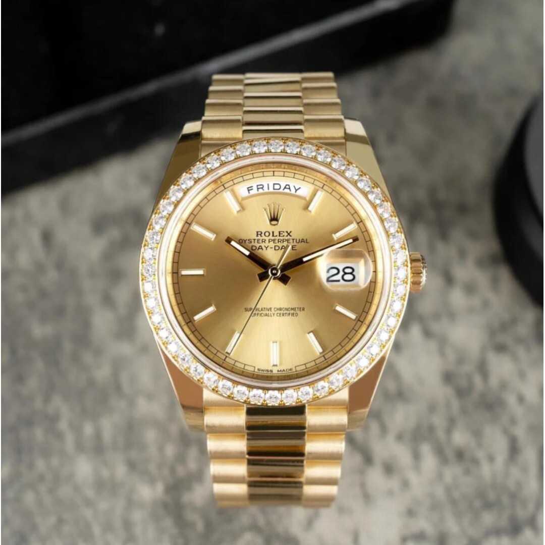 Rolex Day Date 128348RBR Replica Watch 40MM - WatchesReplica.is
