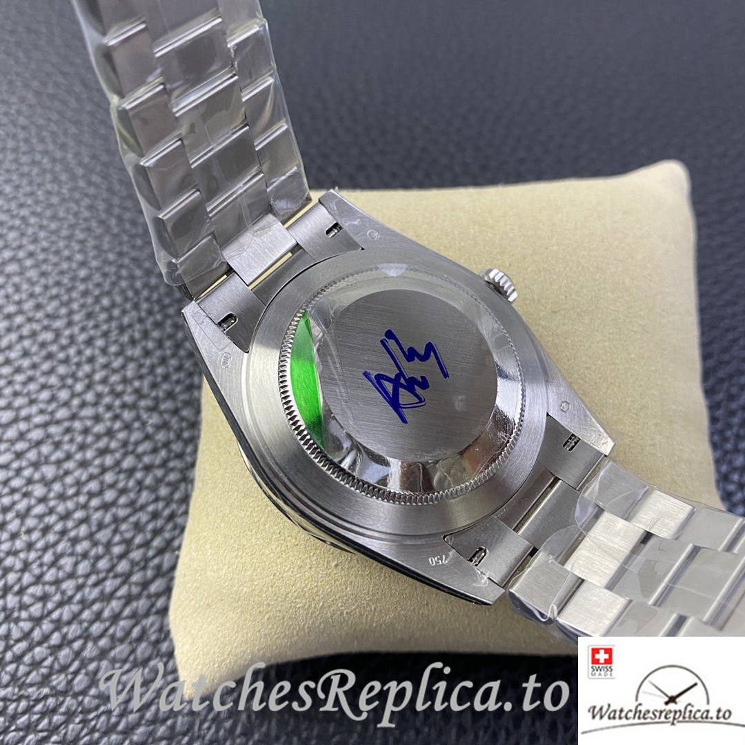 Swiss Rolex Day Date Replica 218399 Stainless steel strap 40MM - WatchesReplica.is