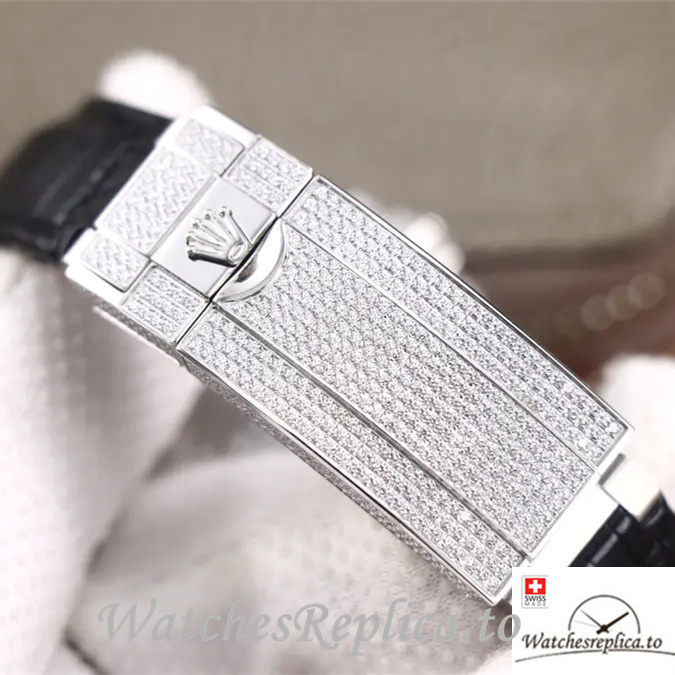 Swiss Rolex Submariner Replica Leather strap 40MM - WatchesReplica.is