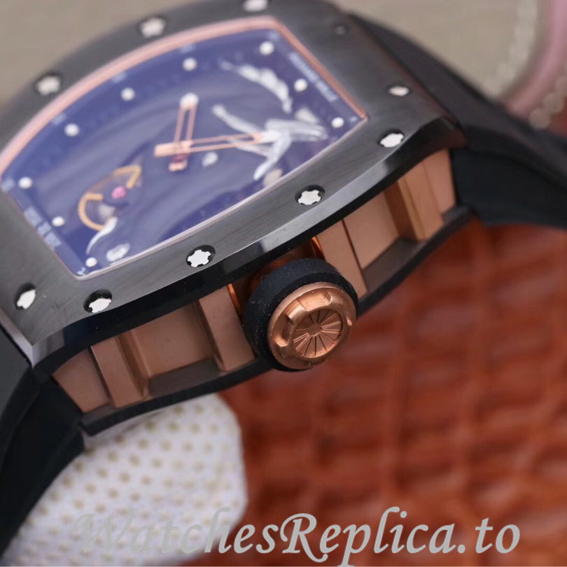 Richard Mille Replica RM52-02 Rubber strap 50MM - WatchesReplica.is