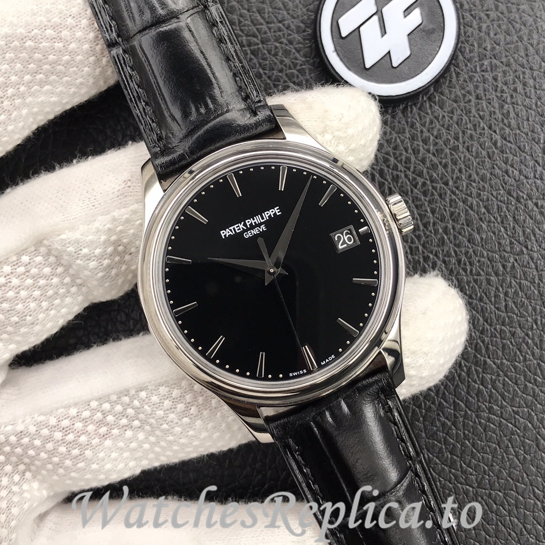 Patek Philippe Replica Calatrava 5227 Leather strap 39MM - WatchesReplica.is
