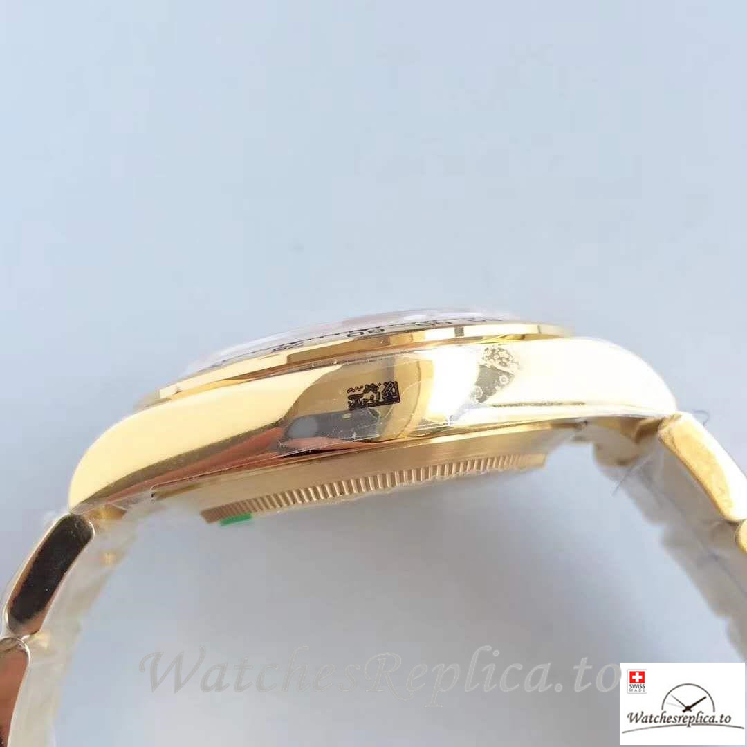 Swiss Rolex Daytona Cosmograph Replica 116508 Yellow Gold Strap 40MM - WatchesReplica.is