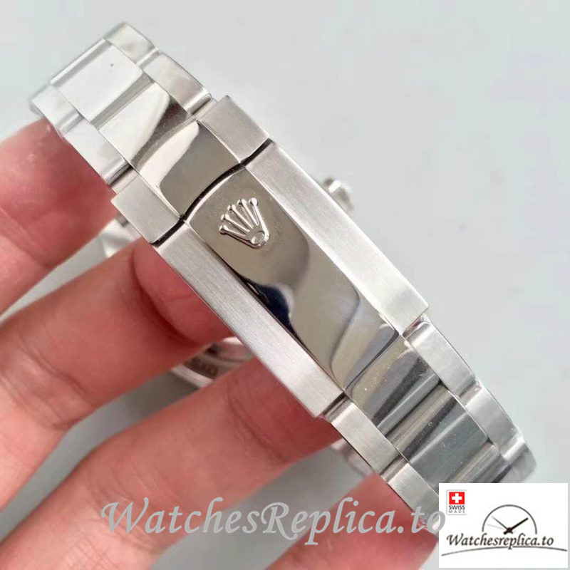 Swiss Rolex Milgauss Replica 116400GV 001 Silver Bezel 40MM - WatchesReplica.is