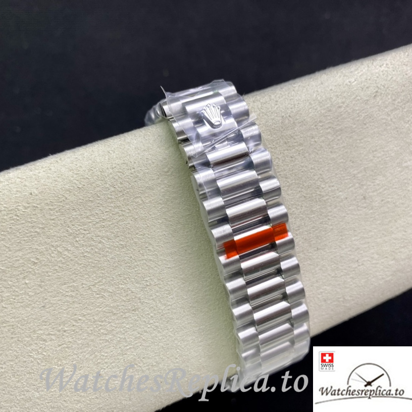 Swiss Rolex Day Date Replica 228239 Stainless steel strap 40MM - WatchesReplica.is