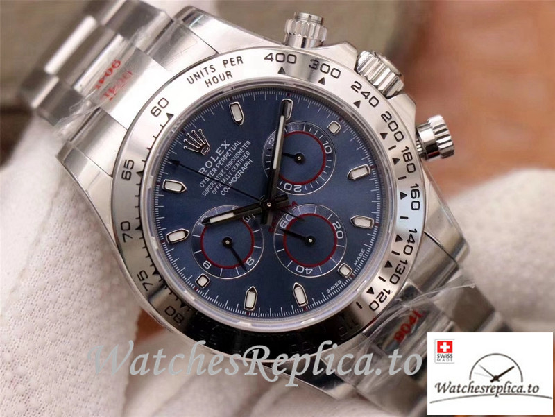 Swiss Rolex Daytona Cosmograph Replica 116509-78599 Silver Strap 40MM - WatchesReplica.is