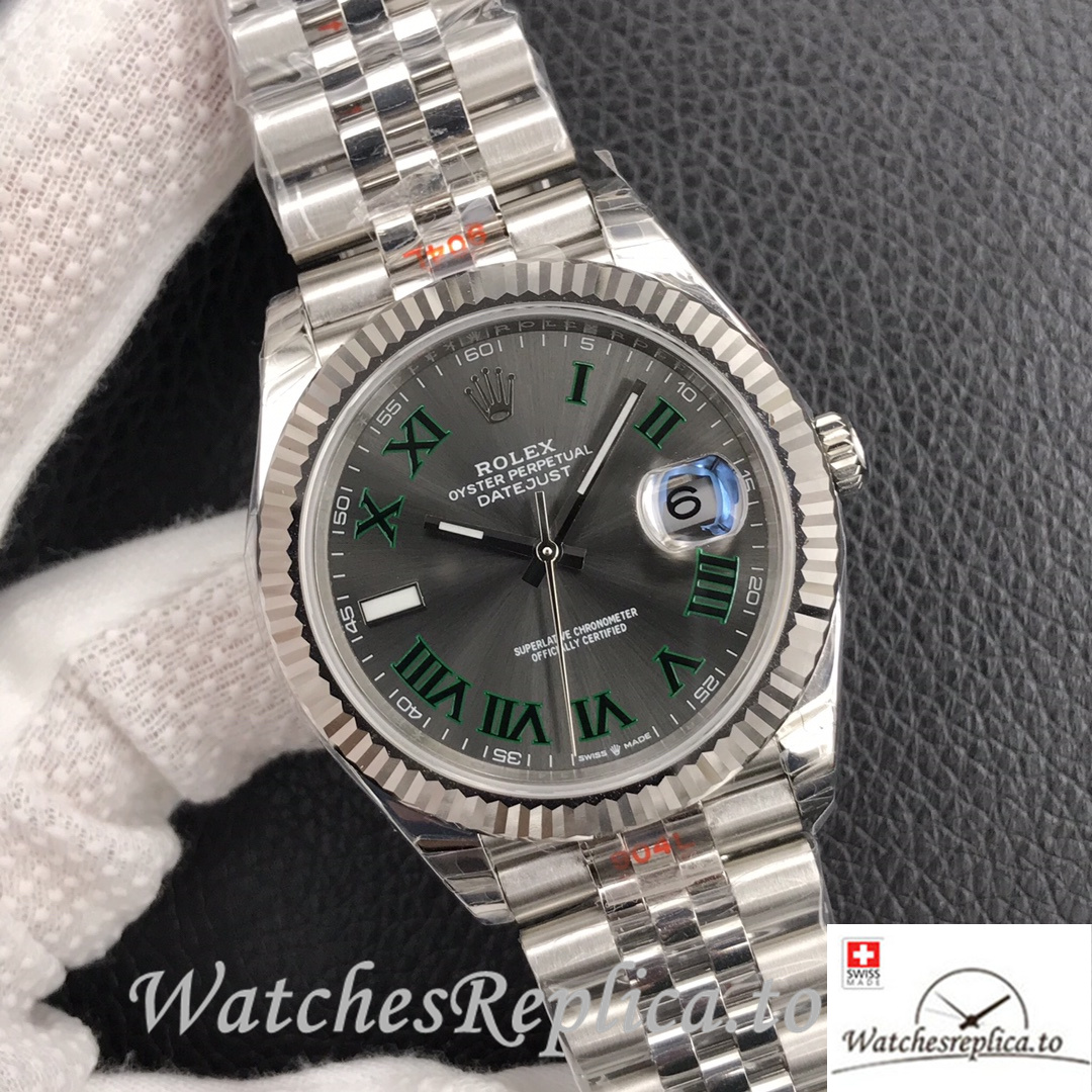 Swiss Rolex Datejust 126334 Replica Stainless steel strap 41MM - WatchesReplica.is