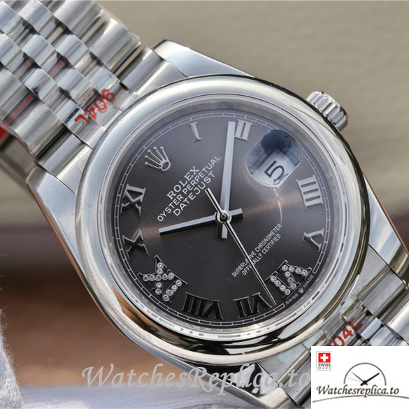 Swiss Rolex Datejust Replica 116200 Stainless steel strap 36MM - WatchesReplica.is