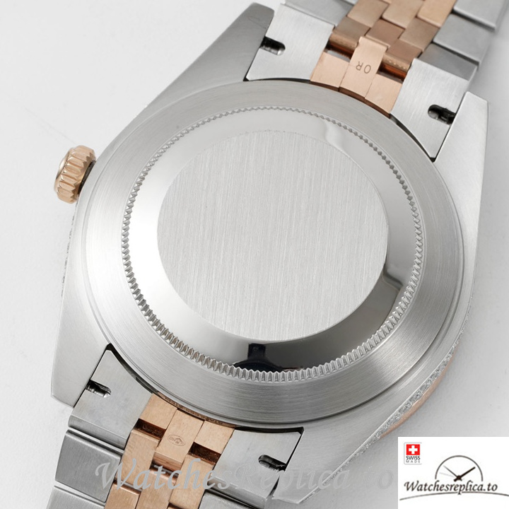 Swiss Rolex Datejust Replica 1263341 0018 Stainless steel strap 41MM Rose Gold - WatchesReplica.is