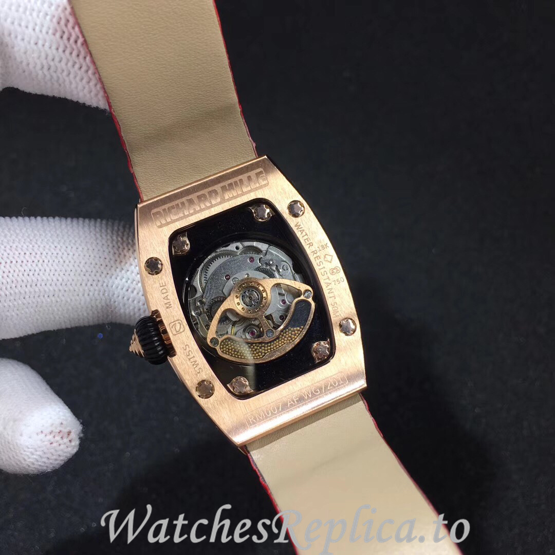 Richard Mille Replica RM007 Leather strap 45MM - WatchesReplica.is