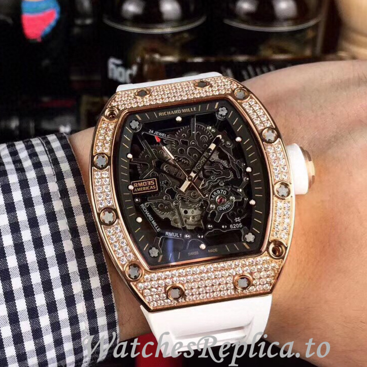 Richard Mille Replica RM035-AMERICA5 Rubber strap 50MM - WatchesReplica.is