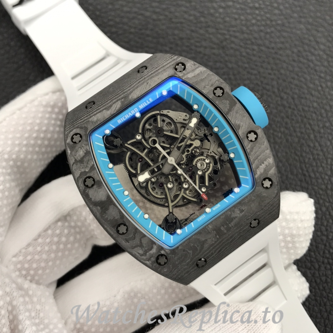 Richard Mille Replica RM055 Rubber strap 50MM - WatchesReplica.is