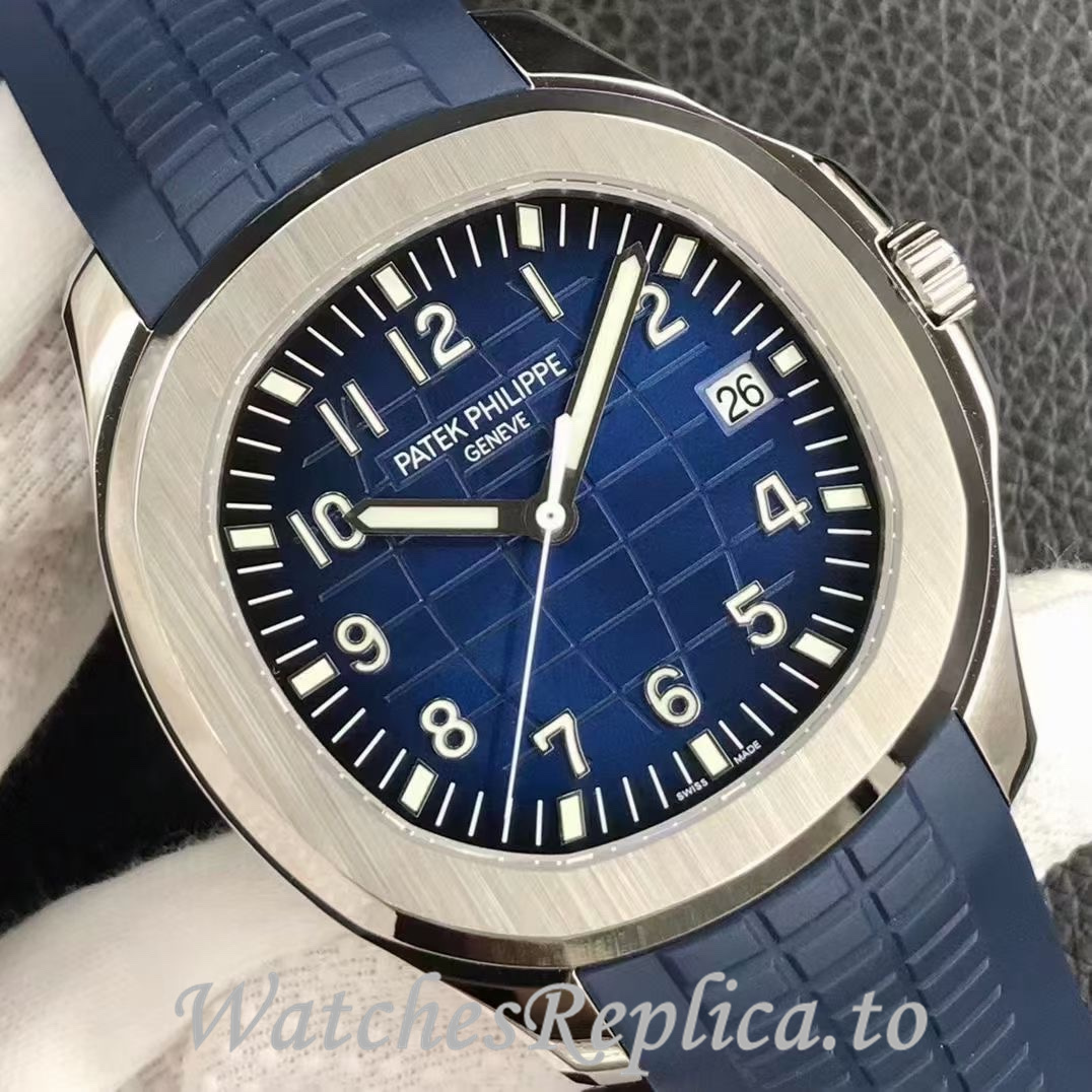 Patek Philippe Replica Aquanaut 5168G Rubber strap 40MM - WatchesReplica.is
