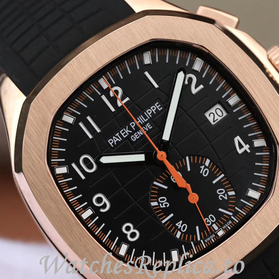 Patek Philippe Replica Aquanaut 5968A-001 Rubber strap 42.2MM - WatchesReplica.is