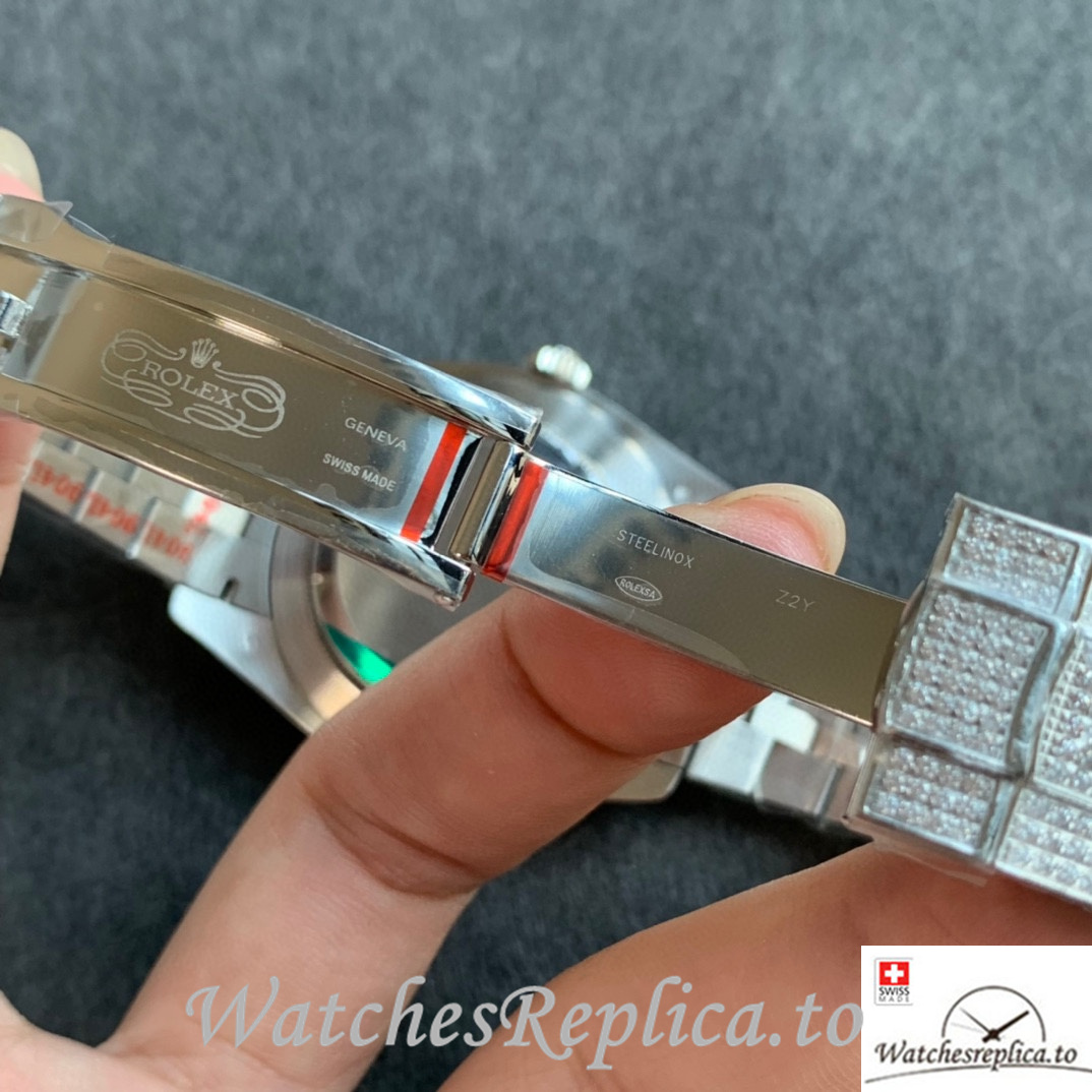 Swiss Rolex Datejust Replica Stainless steel strap 41MM - WatchesReplica.is