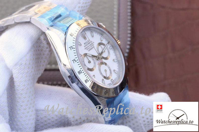 Swiss Rolex Daytona Cosmograph Replica 116520 002 Silver Strap 40MM - WatchesReplica.is