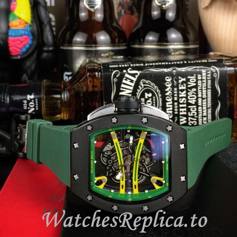 Richard Mille Replica RM61-01 Rubber strap 50MM - WatchesReplica.is