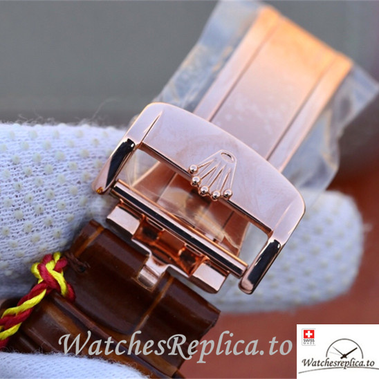 Swiss Rolex Day-Date Replica 118135 Leather strap 36MM - WatchesReplica.is
