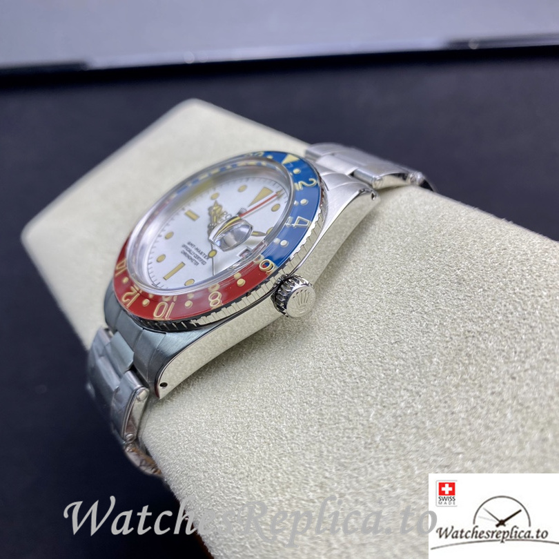 Swiss Rolex GMT Master 16710 Replica Stainless steel strap 40MM - WatchesReplica.is