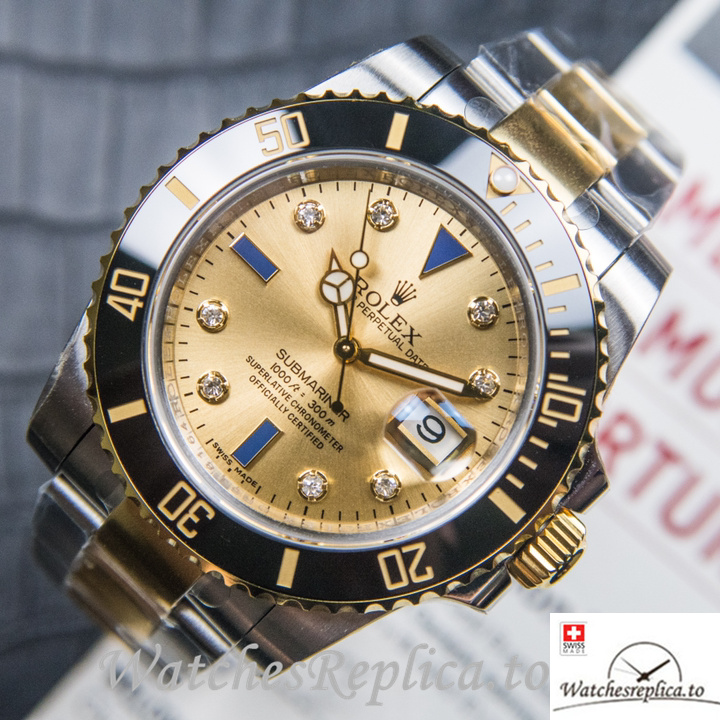 Swiss Rolex Submariner Replica 116613 Stainless steel strap 40MM - WatchesReplica.is