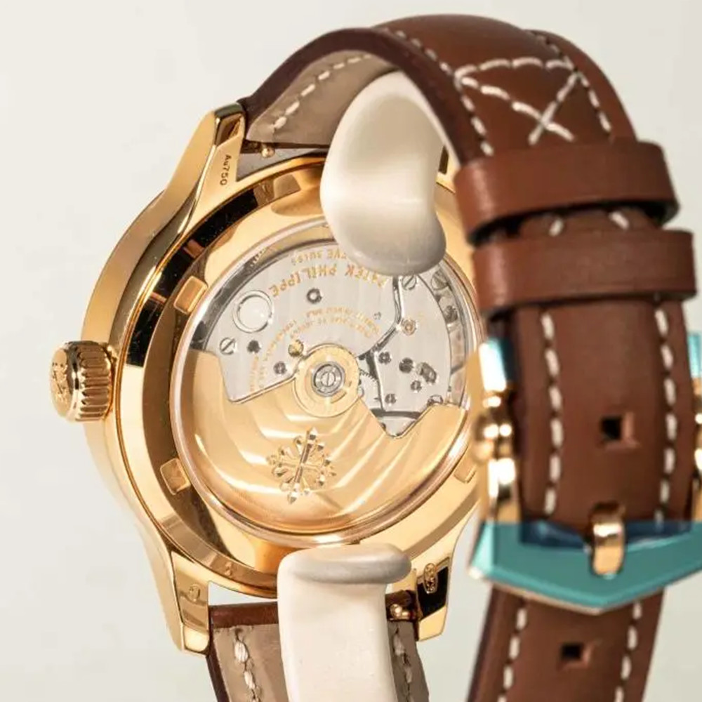 Patek Philippe Calatrava 37.5mm Brown Sunburst Dial 7234R-001 - WatchesReplica.is