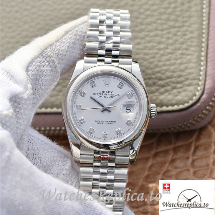 Swiss Rolex Datejust Replica 116200 Stainless steel strap 36MM - WatchesReplica.is