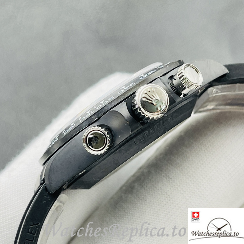 Swiss Rolex Daytona Replica Rubber strap 40MM - WatchesReplica.is