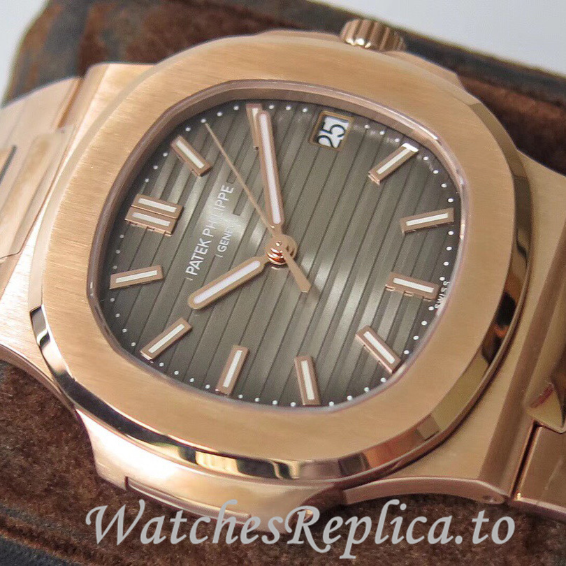 Patek Philippe Replica Nautilus Stainless steel strap 40MM - WatchesReplica.is