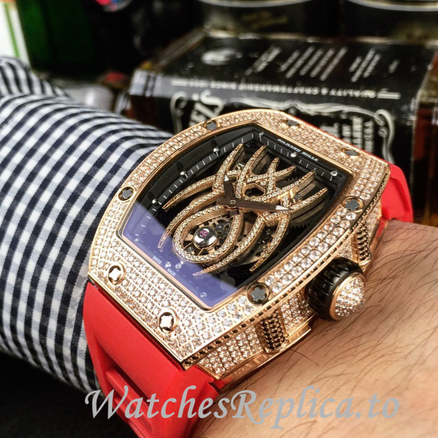 Richard Mille Replica RM19-01 Rubber strap 50MM - WatchesReplica.is