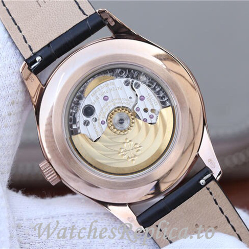 Patek Philippe Replica Complications 5205G-001 Leather strap 40MM - WatchesReplica.is