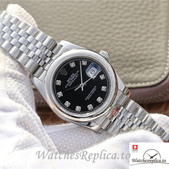 Swiss Rolex Datejust Replica 116200 Stainless steel strap 36MM - WatchesReplica.is