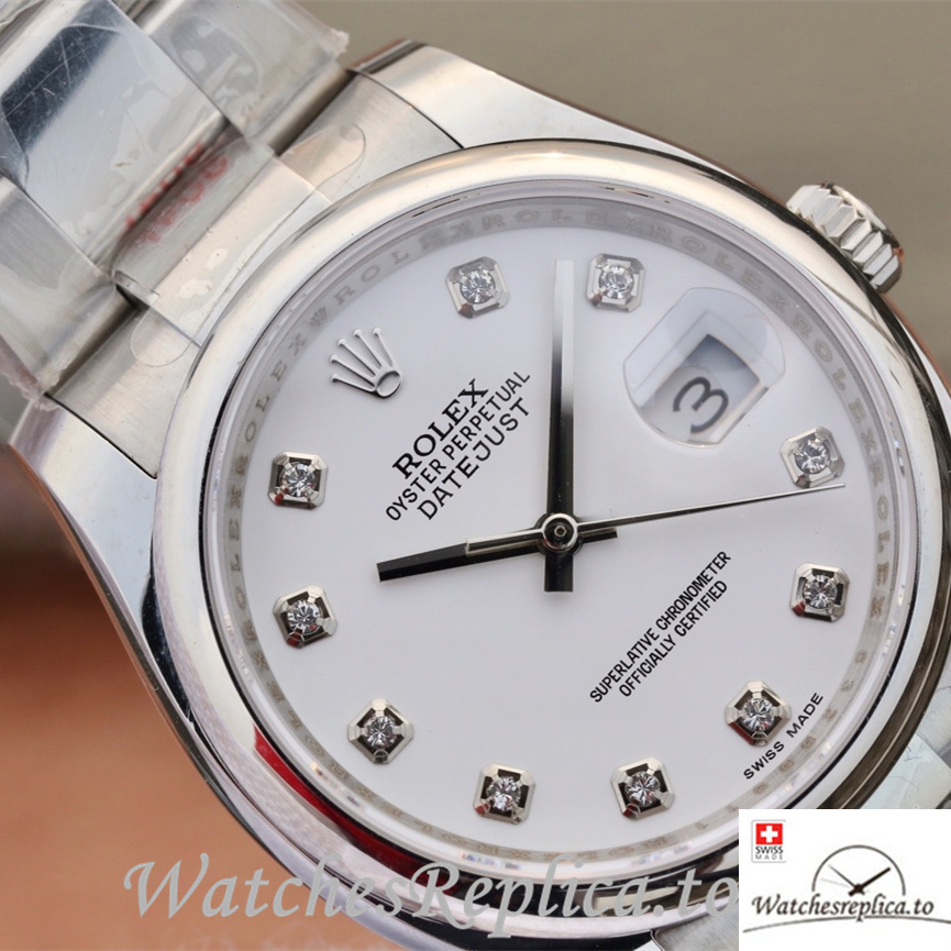 Swiss Rolex Datejust Replica 116200 Stainless steel strap 36MM - WatchesReplica.is