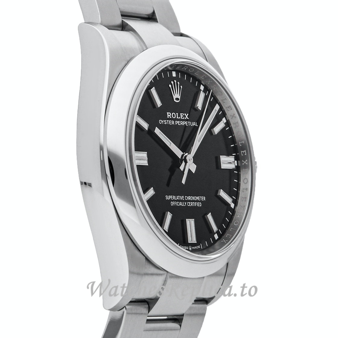 Replica Rolex Oyster Perpetual 126000 Stick Markers Mens Watch - WatchesReplica.is