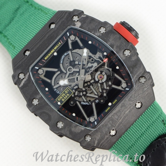 Richard Mille Replica RM35-01 Canvas strap 50MM - WatchesReplica.is