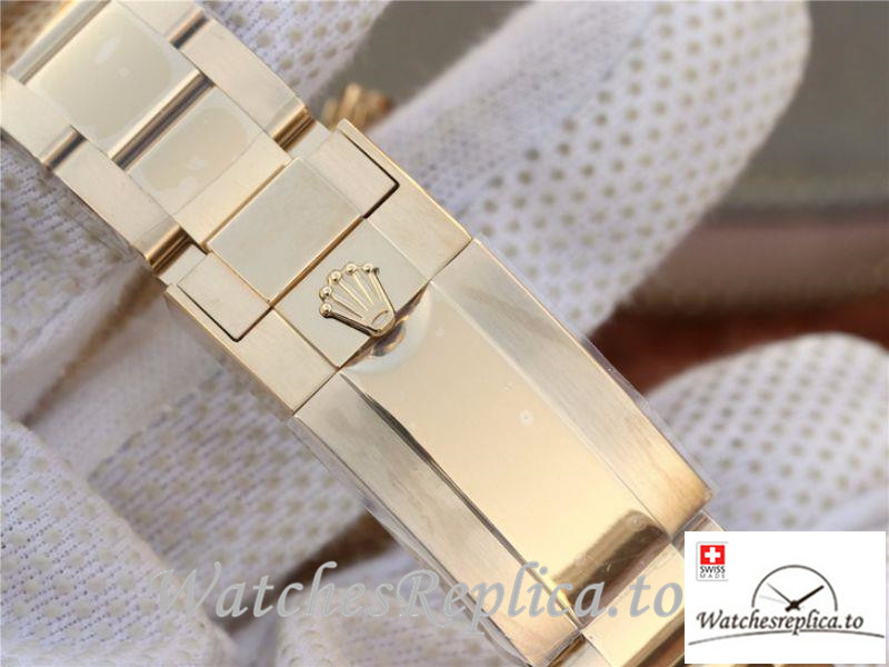 Swiss Rolex Daytona Cosmograph Replica 116598RBOW Gold Strap 40MM - WatchesReplica.is