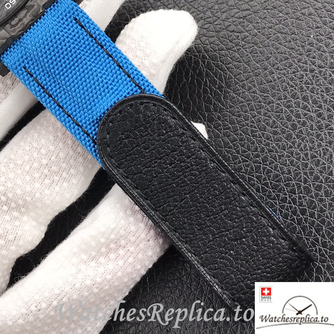 Swiss Rolex Daytona Replica Canvas strap 40MM Blue Dial - WatchesReplica.is