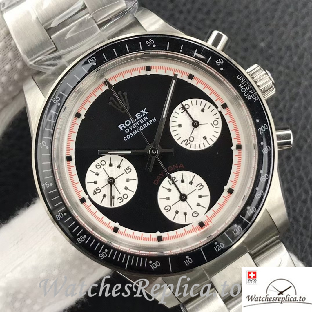 Swiss Rolex Daytona Replica 6239 Stainless steel strap 37MM - WatchesReplica.is