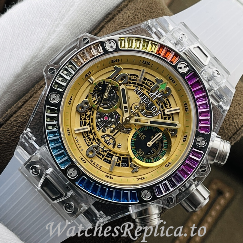 Hublot Replica 411.JX.4802.RT Rubber strap 45MM - WatchesReplica.is